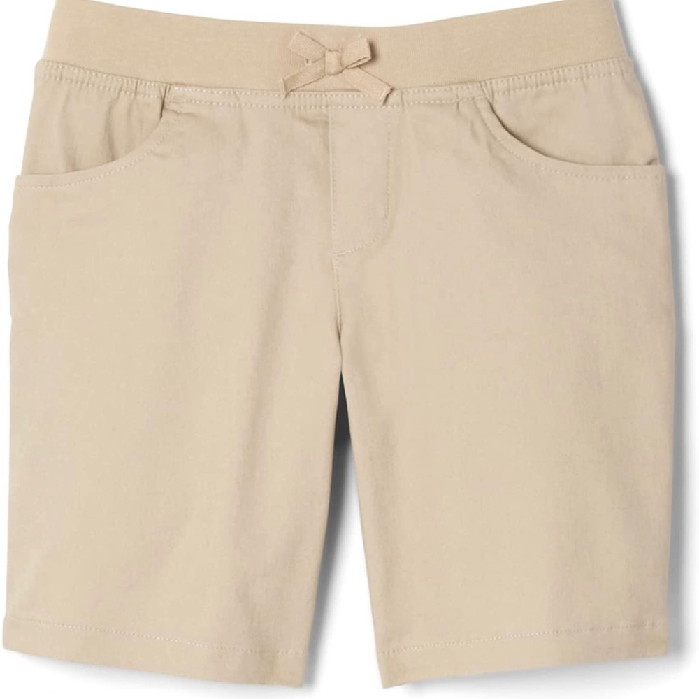 Lot of 4 French Toast Girls’ Big Stretch Pull-On Tie Front Short